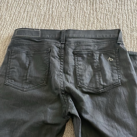 Rag & Bone leggings jeans in charcoal grey - Picture 6 of 9